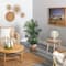 4ft. Areca Artificial Palm Tree in Boho Chic Handmade Natural Cotton Woven Planter with Tassels UV Resistant (Indoor/Outdoor)